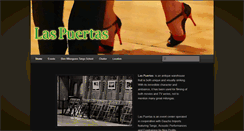 Desktop Screenshot of laspuertasevents.com