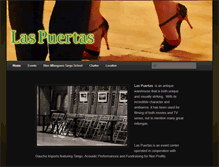Tablet Screenshot of laspuertasevents.com
